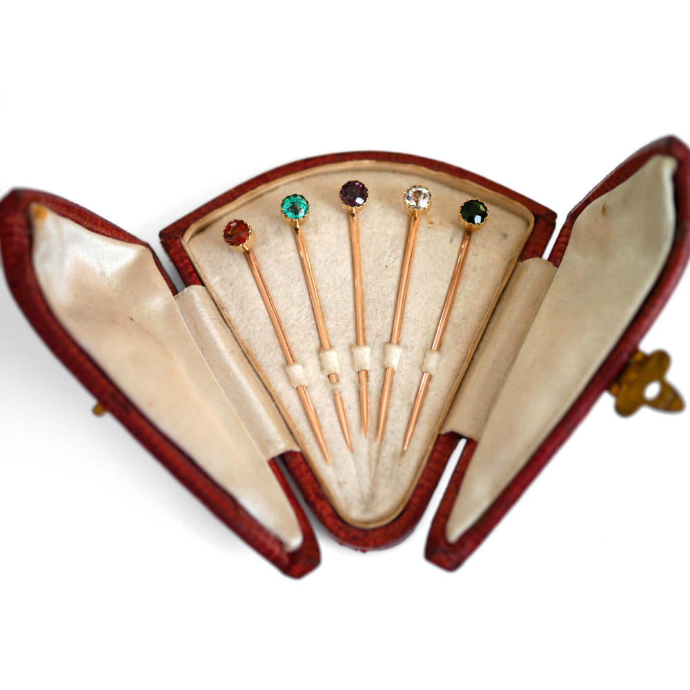 007 Rose Gold Martini Picks cum Tie Pins