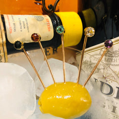 007 Rose Gold Martini Picks cum Tie Pins