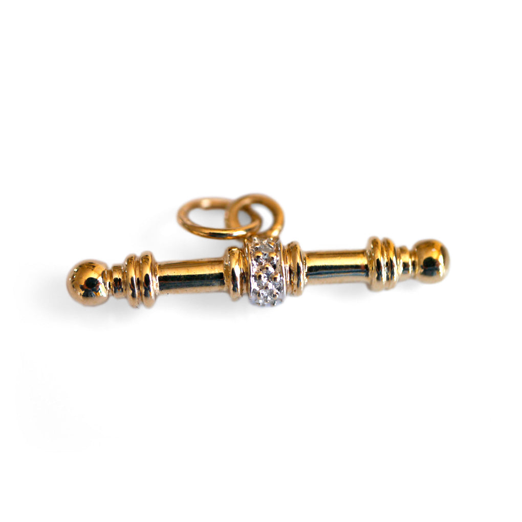 Vintage Diamond T-Bar Pendant