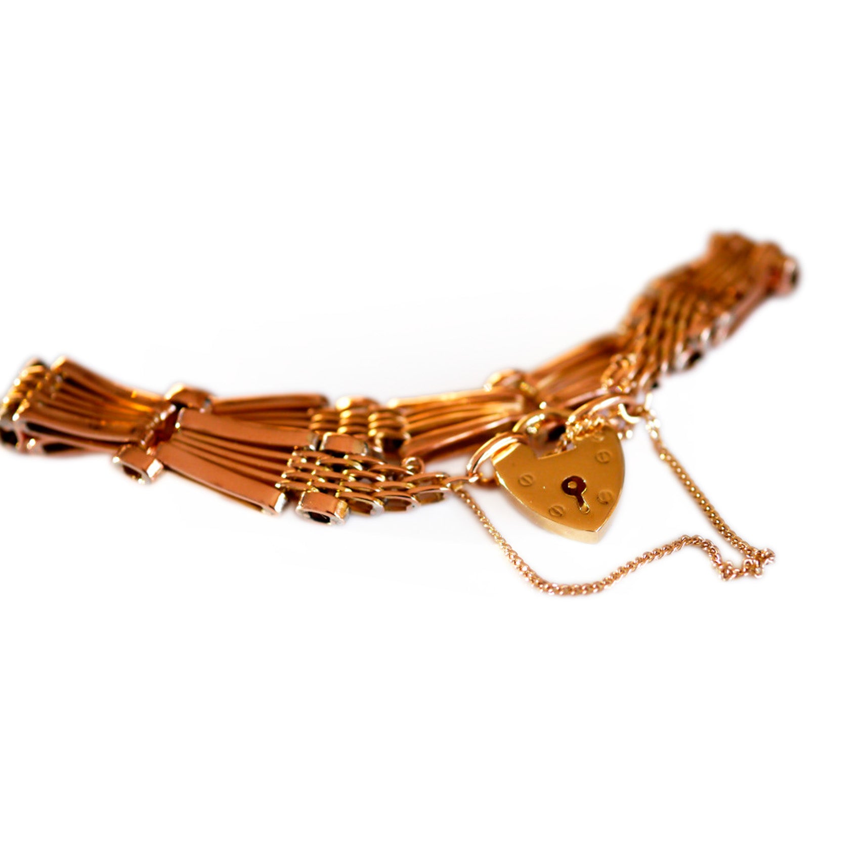 Gold Glorious Gold: 1970s Gate Bracelet