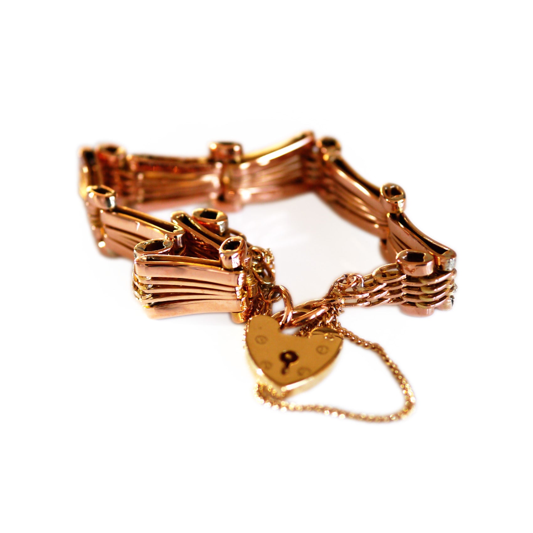 Gold Glorious Gold: 1970s Gate Bracelet