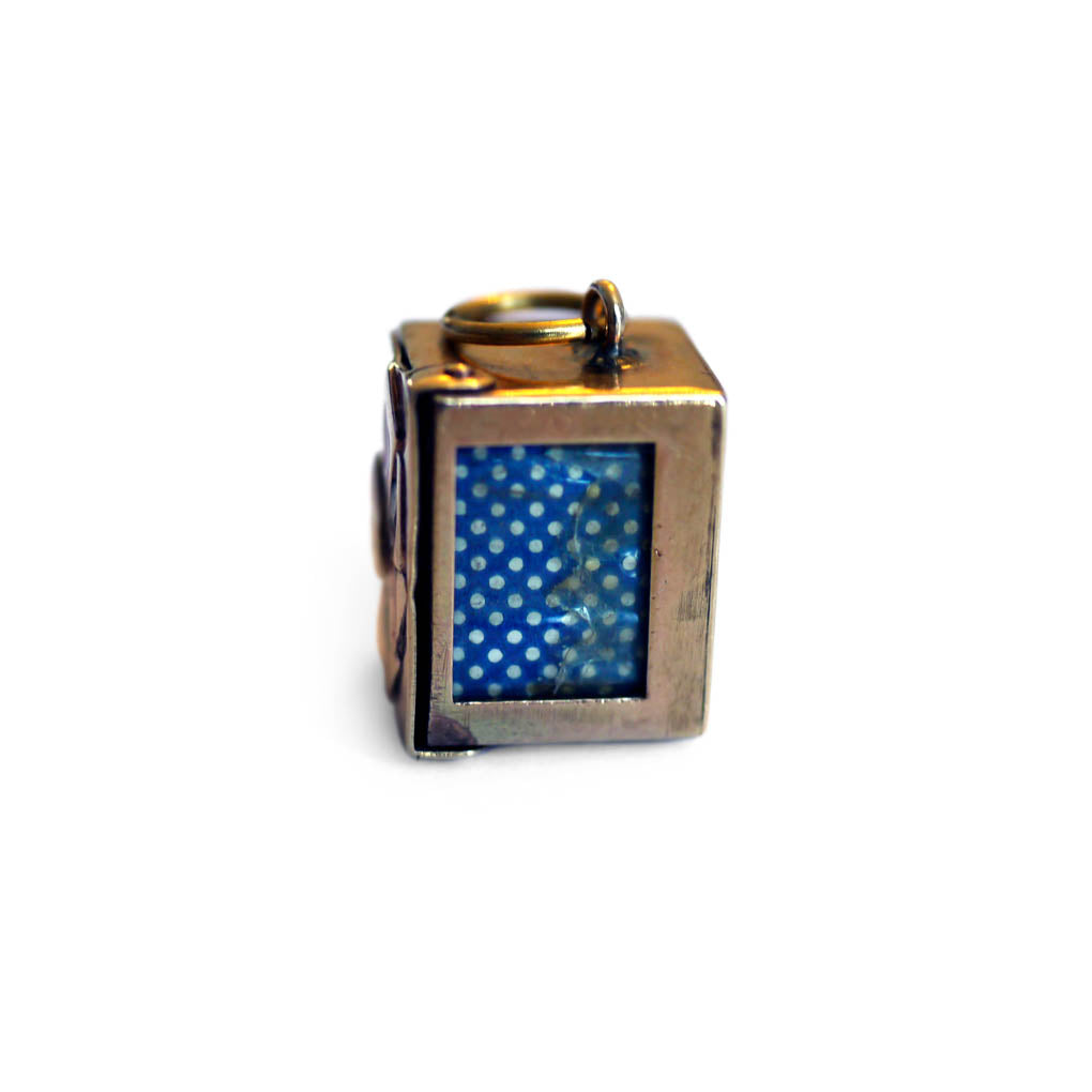 Georg Jensen Articulated Enamelled Gold Deck of Cards 1969 Pendant