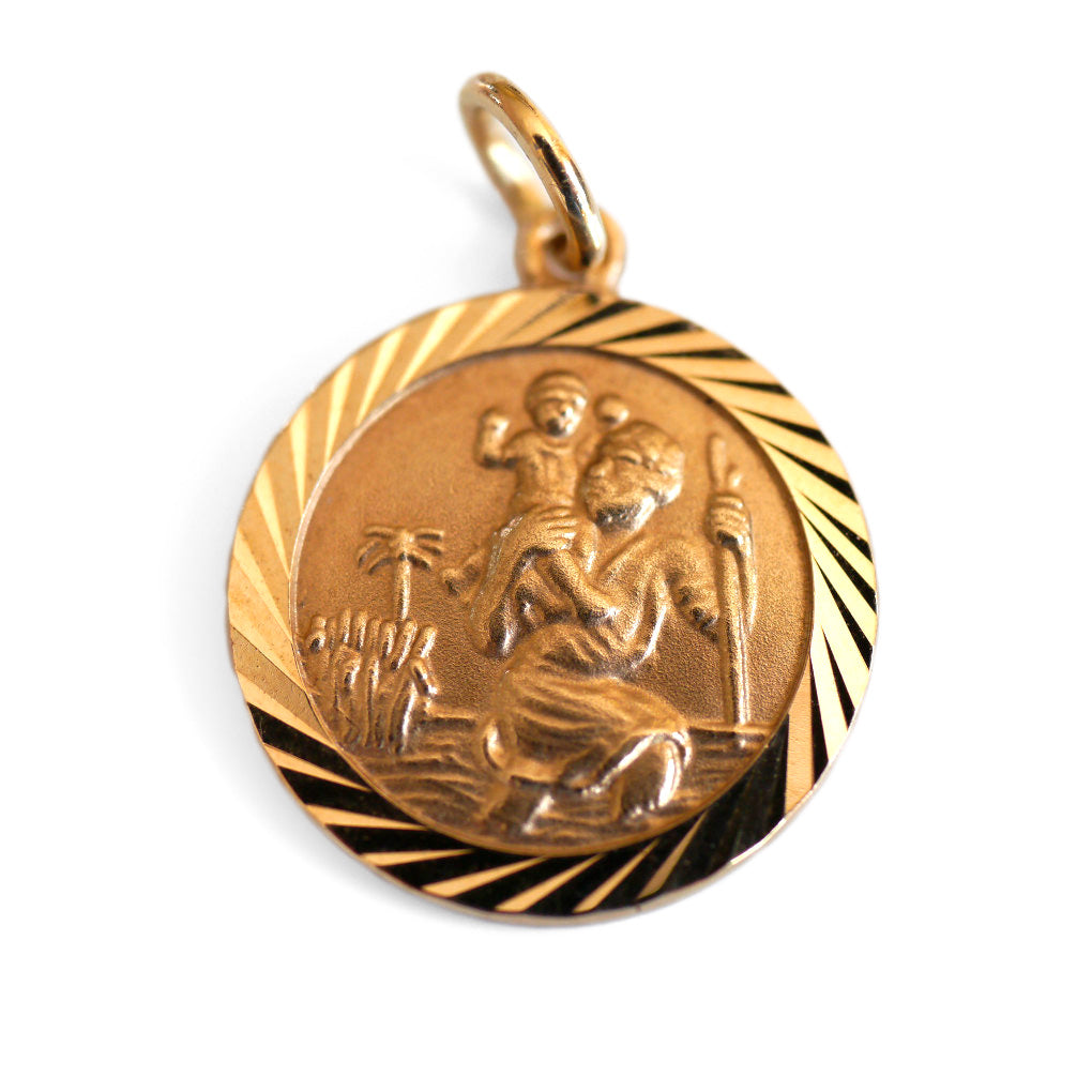 1960s Vintage Gold St Christopher’s Pendant