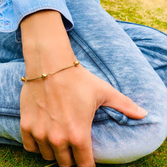 Gold Glorious Gold: Golden Balls Bracelet