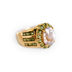 Kunzite & Peridot Cocktail Ring
