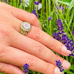 Kunzite & Peridot Cocktail Ring