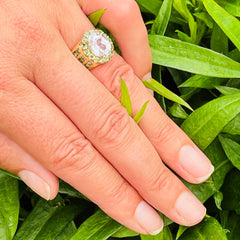 Kunzite & Peridot Cocktail Ring