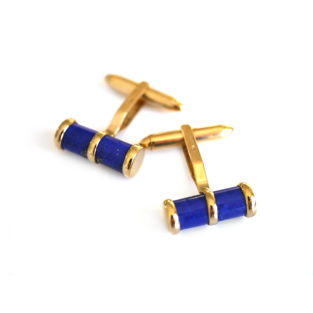 Lapis Lazuli Gold Cufflinks