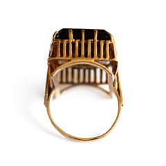 Smoky Quartz Oversized Cocktail Ring