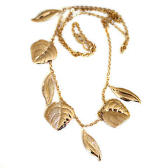 Gold Glorious Gold: Leafy Sautoir