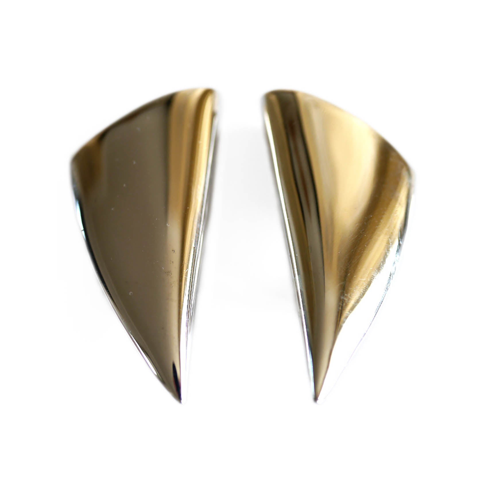 Vintage Silver Tusk Earrings