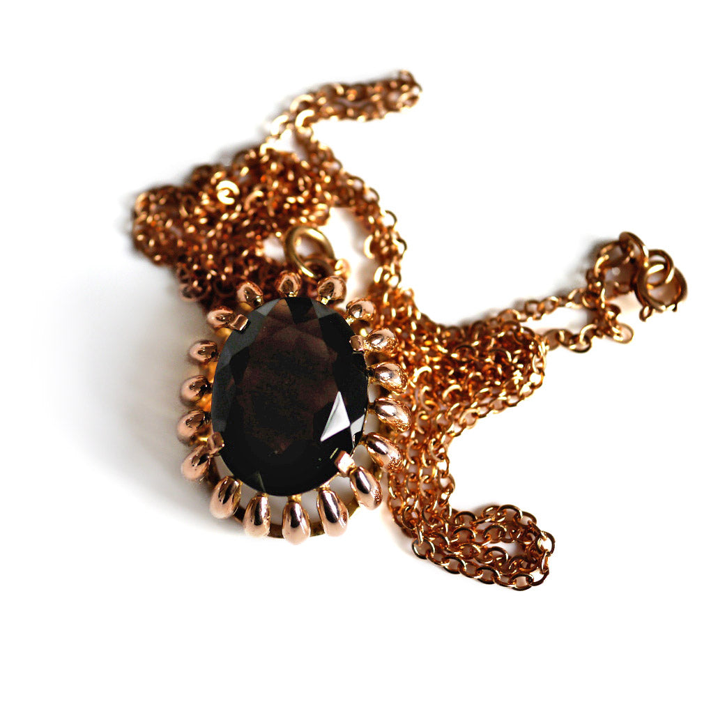 Smoky Quartz Pendant Necklace