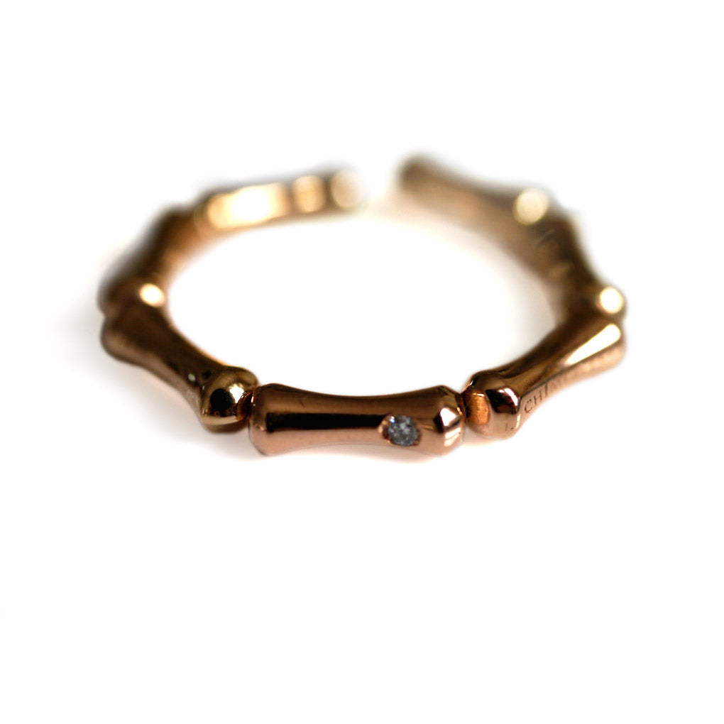 Chimento Diamond Bamboo Ring