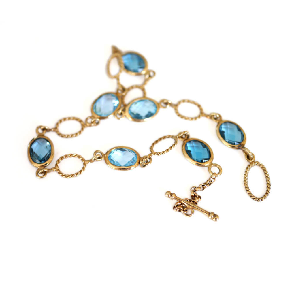 Blue Tantalising Topaz Bracelet