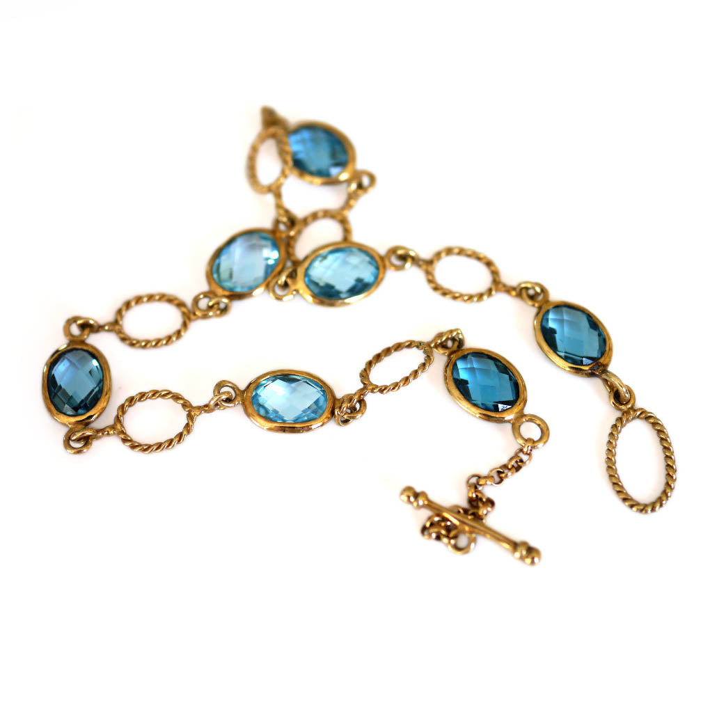 Blue Tantalising Topaz Bracelet