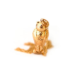 1960s Gold Owl Vintage Necklace