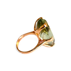 1960s Vintage Prasiolite Cocktail Ring