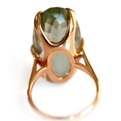1960s Prasiolite Cocktail Ring
