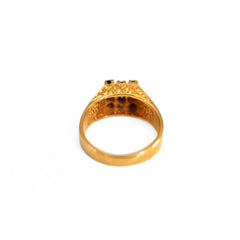 Diamond and Sapphire Square Dress Ring 1982