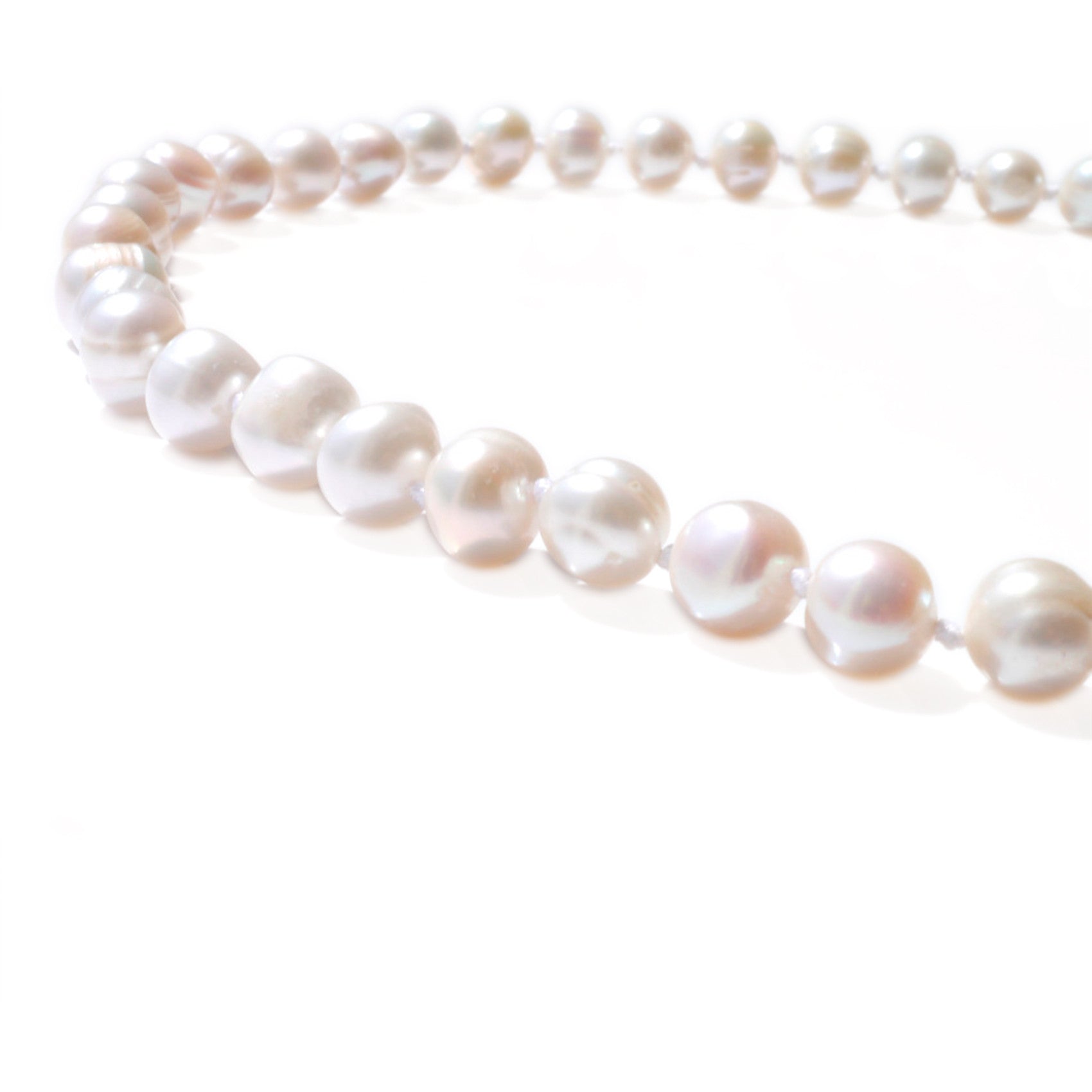 Little Satin White Pearl Necklace