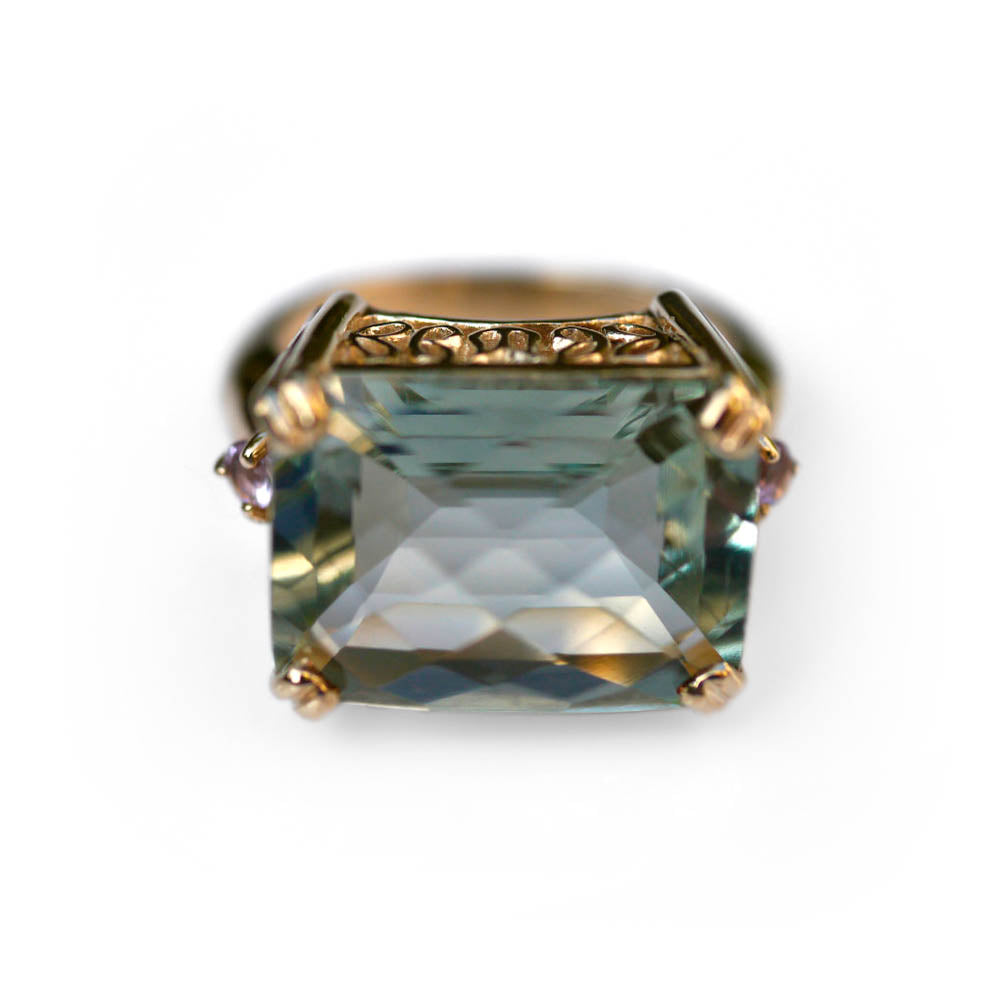 Vintage Prasiolite Ring