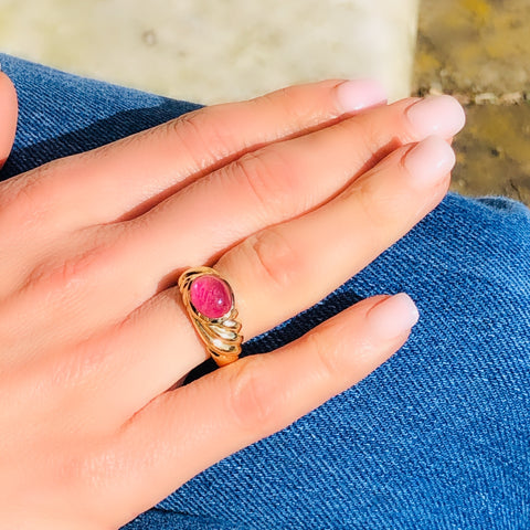 Pink Tourmaline Ring