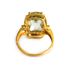 Prasiolite and Diamond Cocktail Ring 2007