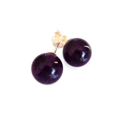 Alluring Amethyst Spherical Earrings