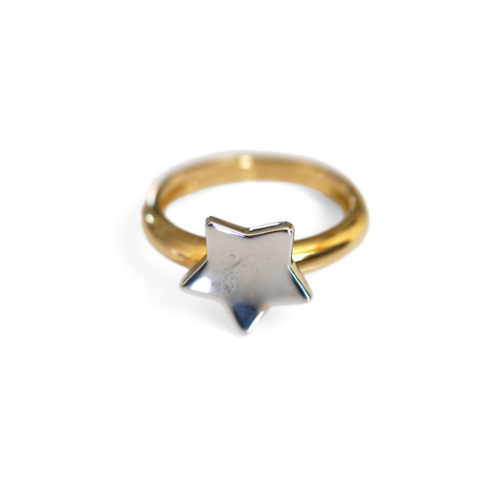 Vintage Gold Star Ring