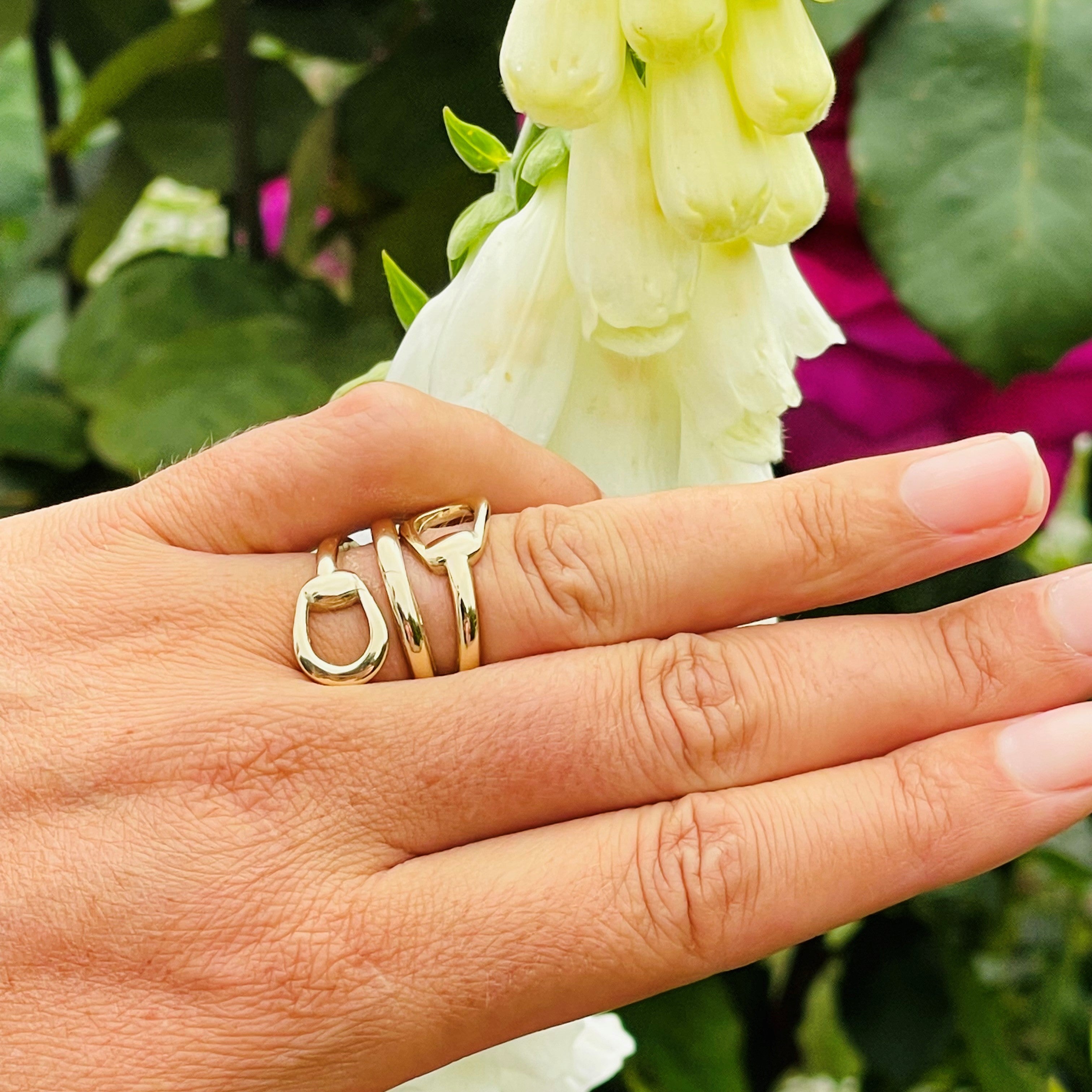 Gold Glorious Gold Stirrup Horsebit Ring