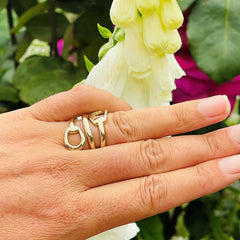 Gold Glorious Gold Stirrup Horsebit Ring