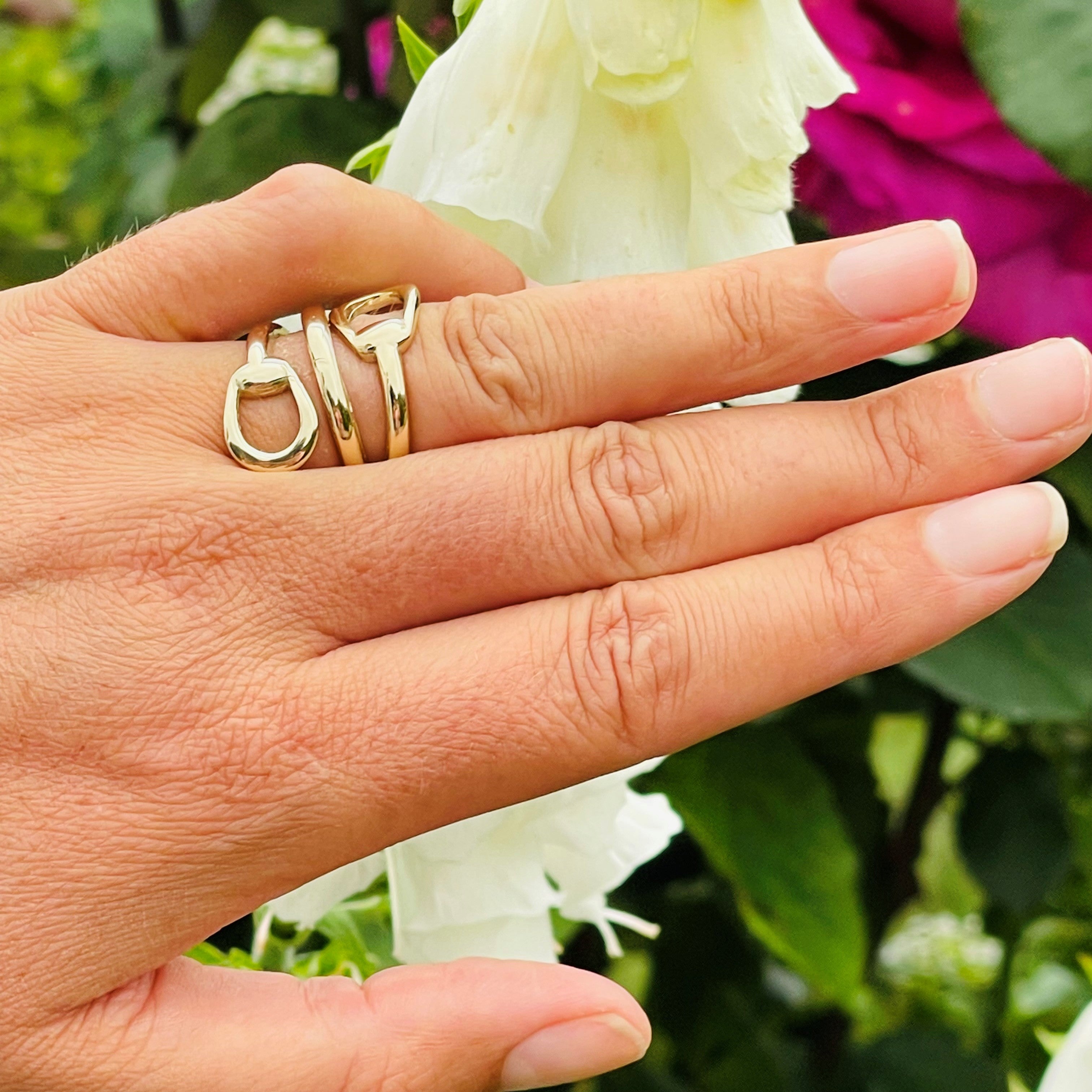 Gold Glorious Gold Stirrup Horsebit Ring