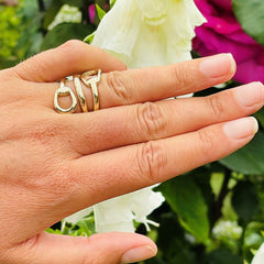 Gold Glorious Gold Stirrup Horsebit Ring