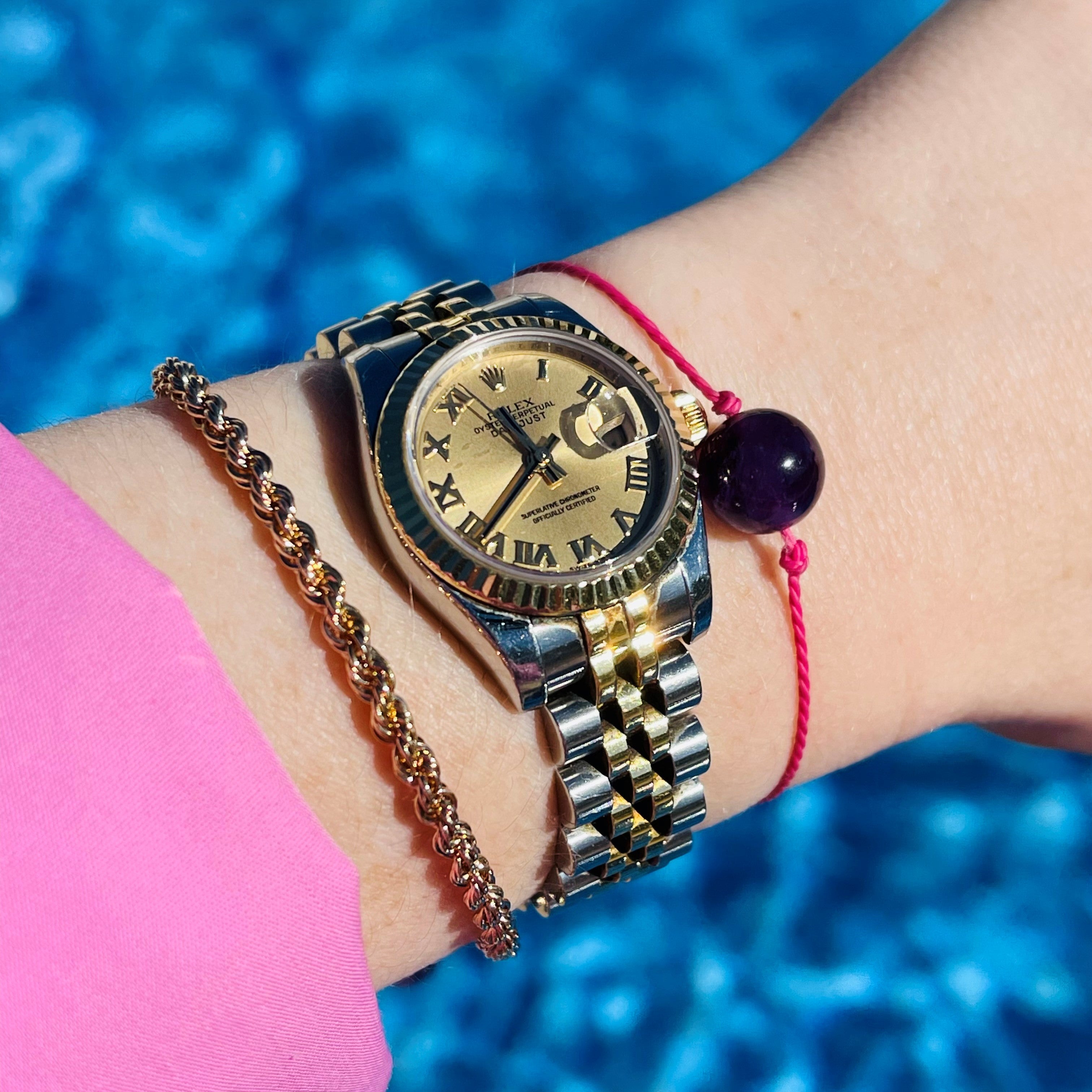 Gold Glorious Gold: Unoaerre Rope Bracelet