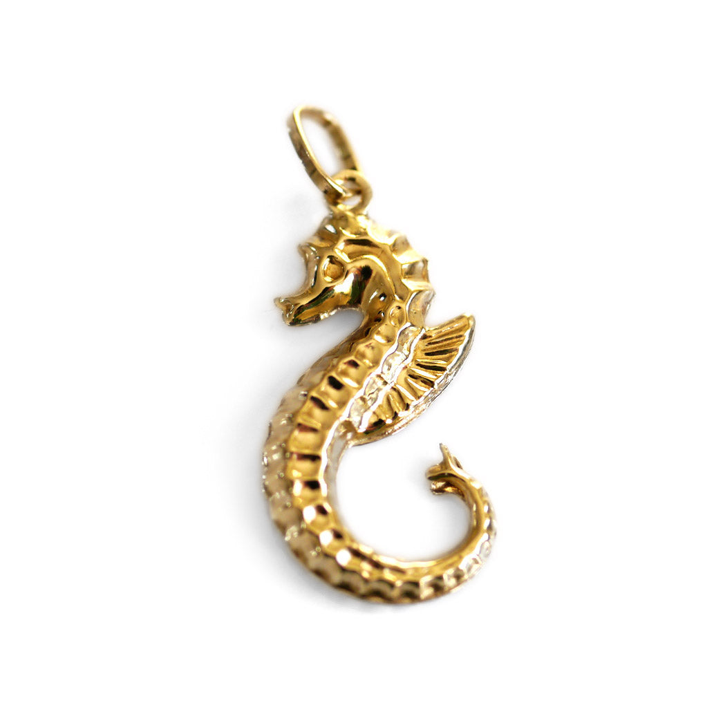 Gold Glorious Gold: Seahorse Pendant