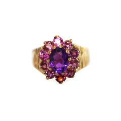 Amethyst & Pink Tourmaline Ring 1974