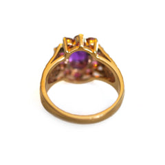 Amethyst & Pink Tourmaline Ring 1974