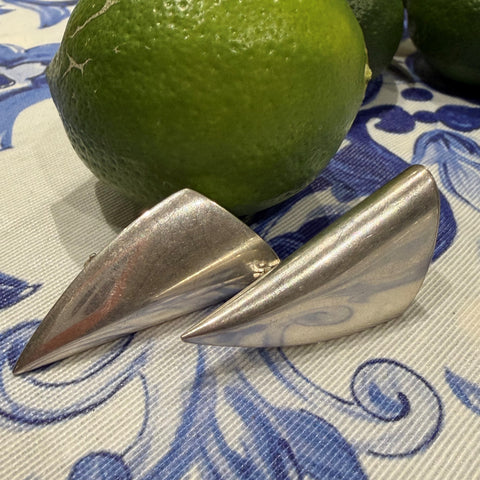 Silver Linings: Oversized Tusk Earrings 1993