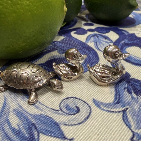 Silver Linings: Duck & Duckling Duo Sterling Silver Objet De Vertu 1969