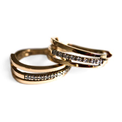 Diamond Hoop Earrings