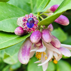 Amethyst & Pink Tourmaline Ring 1974