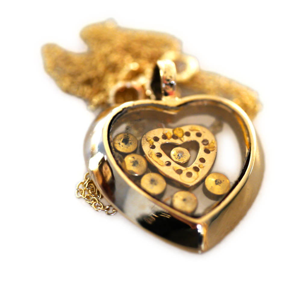 Articulated Happy Heartfelt Diamond Necklace