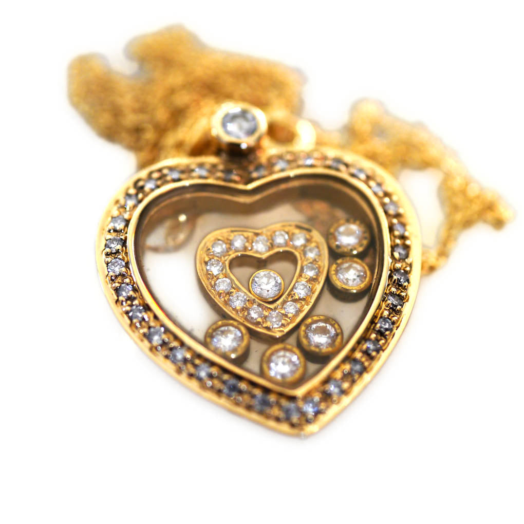 Articulated Happy Heartfelt Diamond Necklace