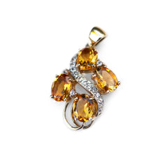 Citrine and Diamond Statement Necklace 2007