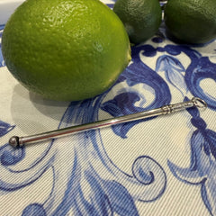 Deakin & Francis Articulated Silver Swizzle Stick Pendant 1932