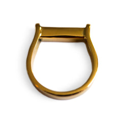 Diamond Baguette Trio Saddle Ring 2003