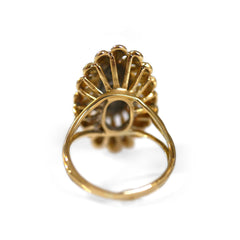 Diamond Fan Cocktail Ring c.1970s