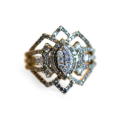 Diamond Latticed Statement Ring 2020 (Over 2 Carats)