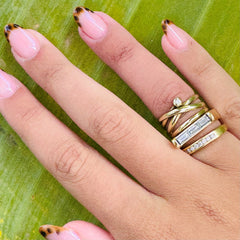 Diamond Solitaire Twine Ring