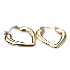 Gold Glorious Gold: Heartfelt Hoop Earrings